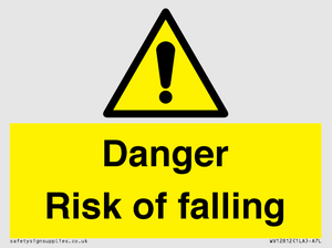Danger Risk of falling